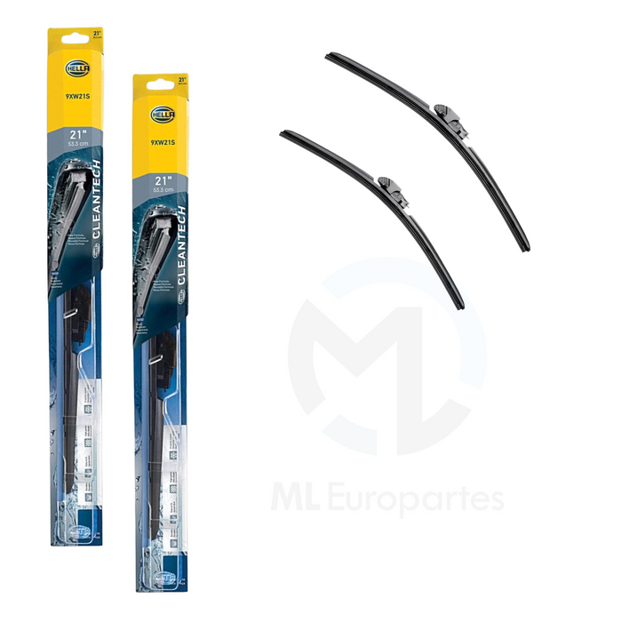 Juego de Plumas Limpiaparabrisas 21 y 21 Pulgadas, marca HELLA