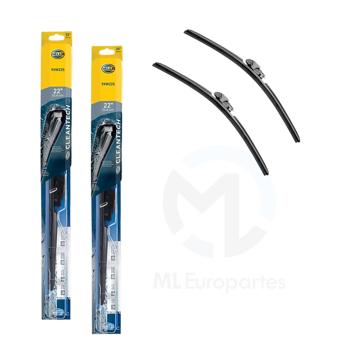 Juego de Plumas Limpiaparabrisas 22 y 22 Pulgadas, marca HELLA