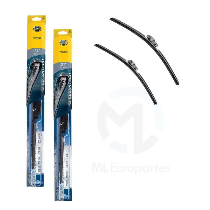 Juego de Plumas Limpiaparabrisas 24 y 21 Pulgadas, marca HELLA