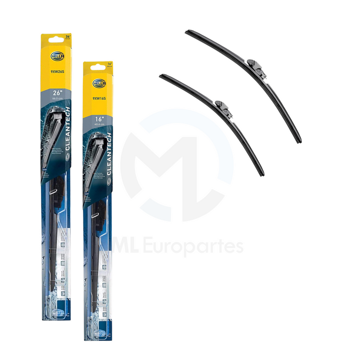 Juego de Plumas Limpiaparabrisas 26 y 16 Pulgadas, marca HELLA