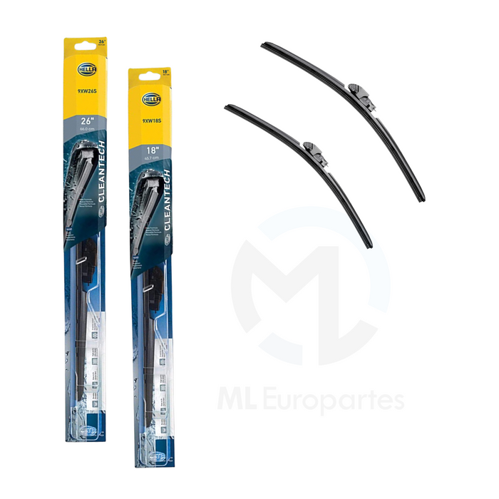 Juego de Plumas Limpiaparabrisas 26 y 18 Pulgadas, marca HELLA