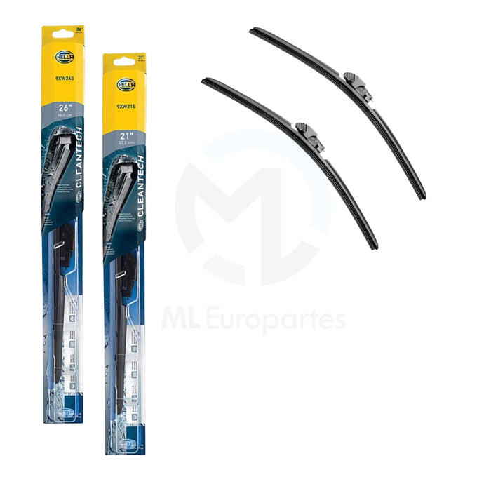 Juego de Plumas Limpiaparabrisas 26 y 21 Pulgadas, marca HELLA