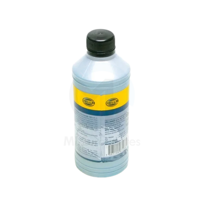 Liquido Limpiaparabrisas marca Hella, Concentrado.